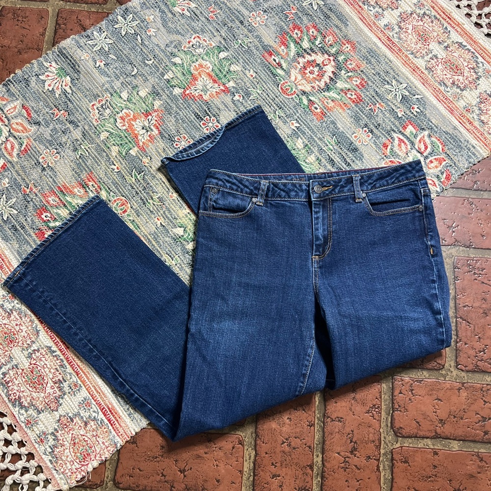 Talbots Women's Boot Cut Jeans - Dark Blue